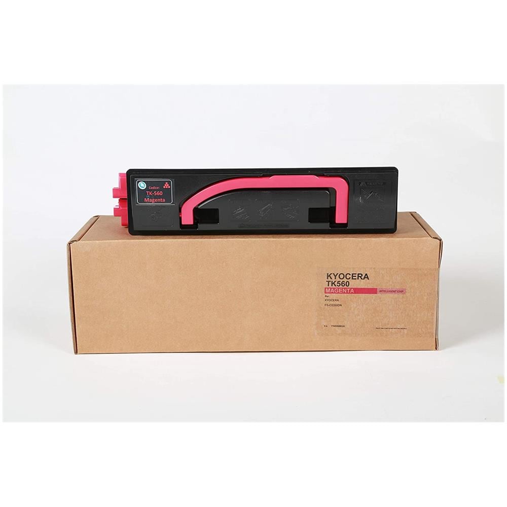 TONER COMPATIBILE - Kyocera Tk-560m Magenta 1t02hnbeu0 Per Fs-c5350dn, 5300dn, Ecosys P6030cdn Fornito Di Intelligent Chip Capacità 10000 Copie Made In Italy - Foto 1