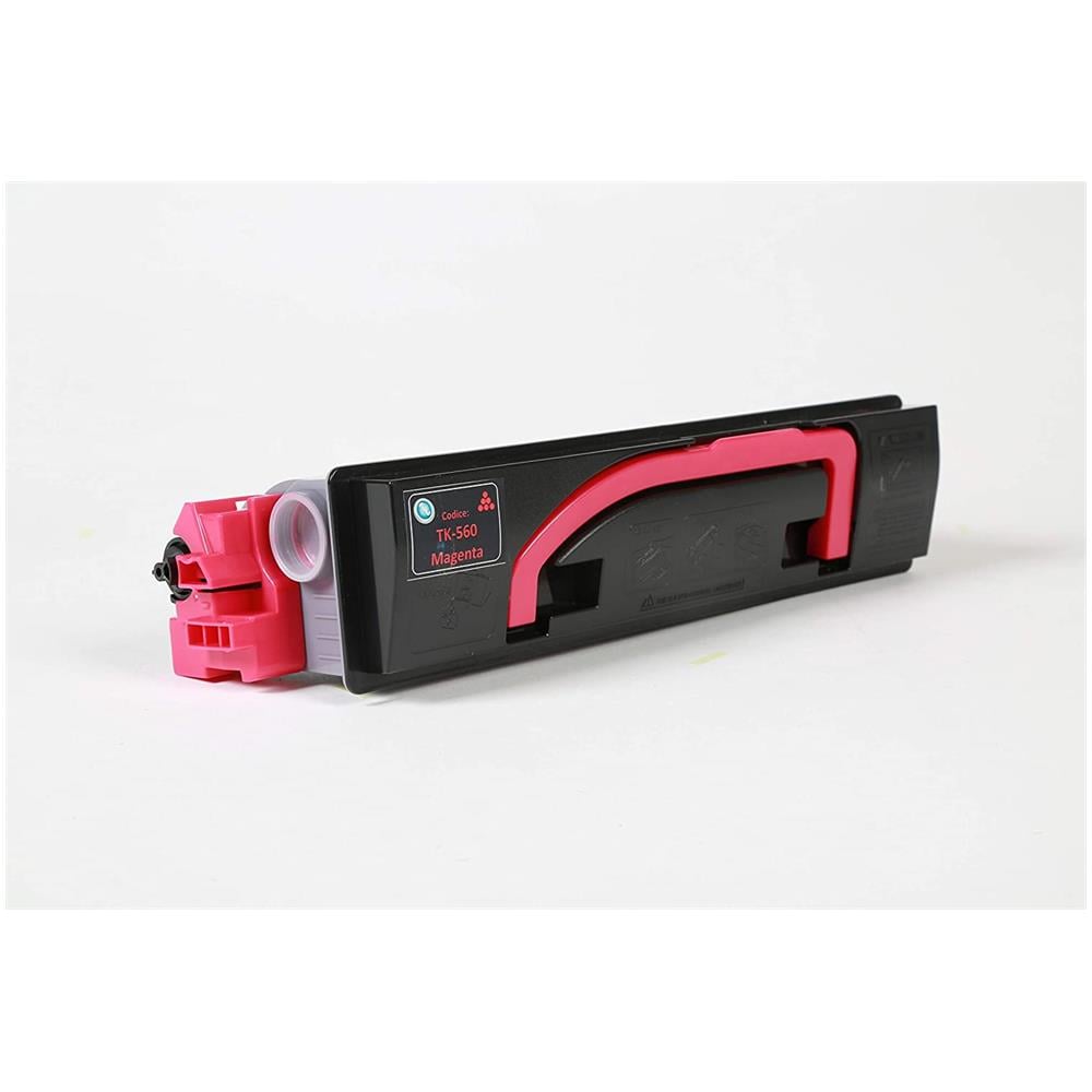 TONER COMPATIBILE - Kyocera Tk-560m Magenta 1t02hnbeu0 Per Fs-c5350dn, 5300dn, Ecosys P6030cdn Fornito Di Intelligent Chip Capacità 10000 Copie Made In Italy - Foto 5