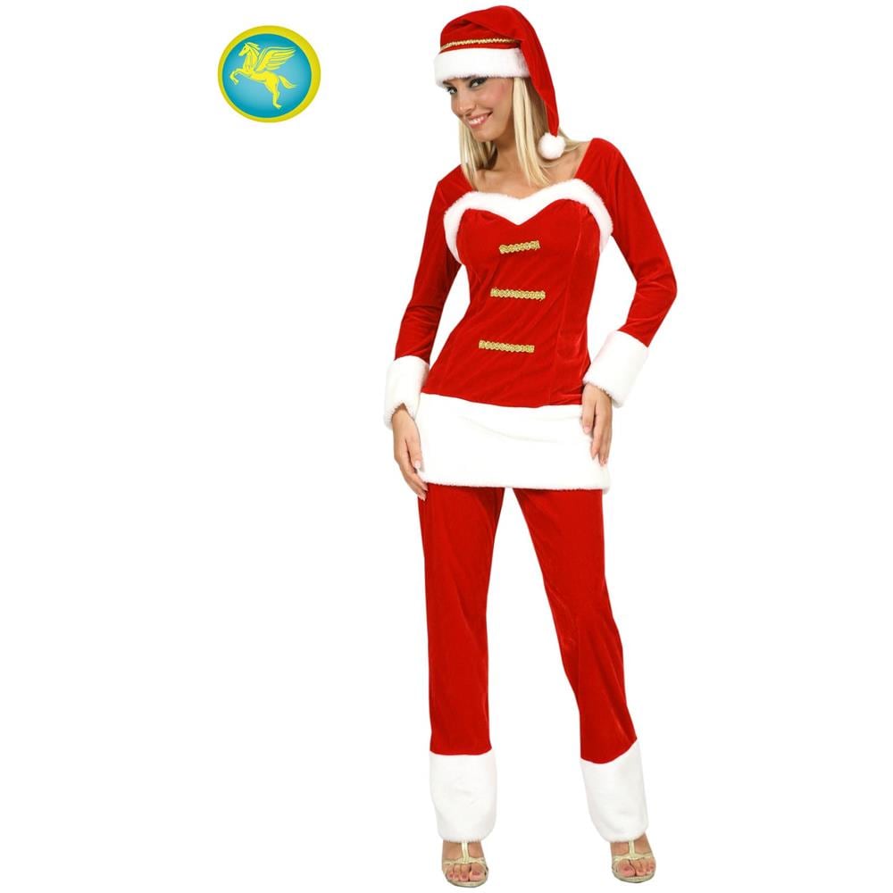Costume Mamma Natale Adulto Taglia Xl Vestito Natalizio Babbo Natale Donna - Foto 1
