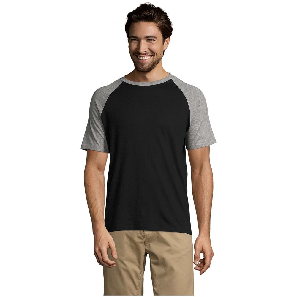 Bicolor manica Raglan uomo Funky - Foto 1