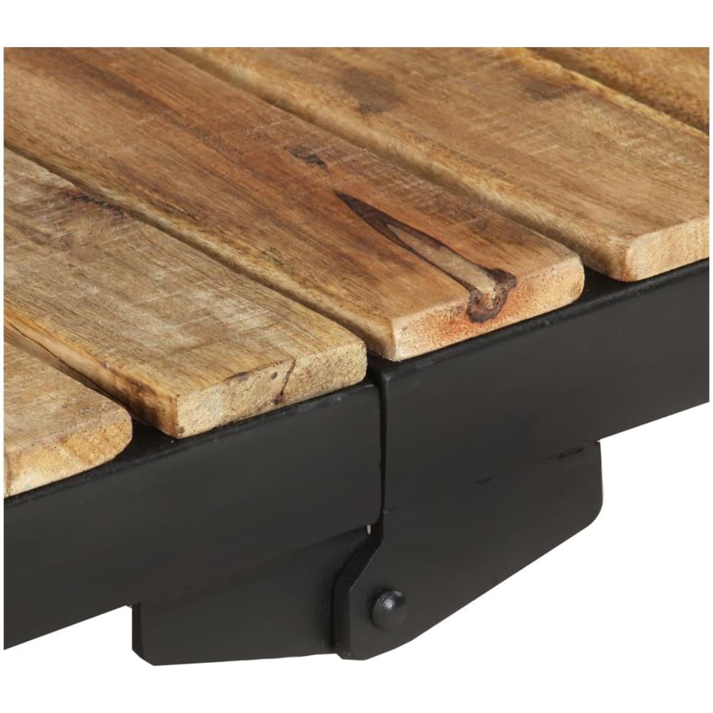 Carrello Da Cucina 87x36x81 Cm In Legno Massello Di Mango - Foto 5