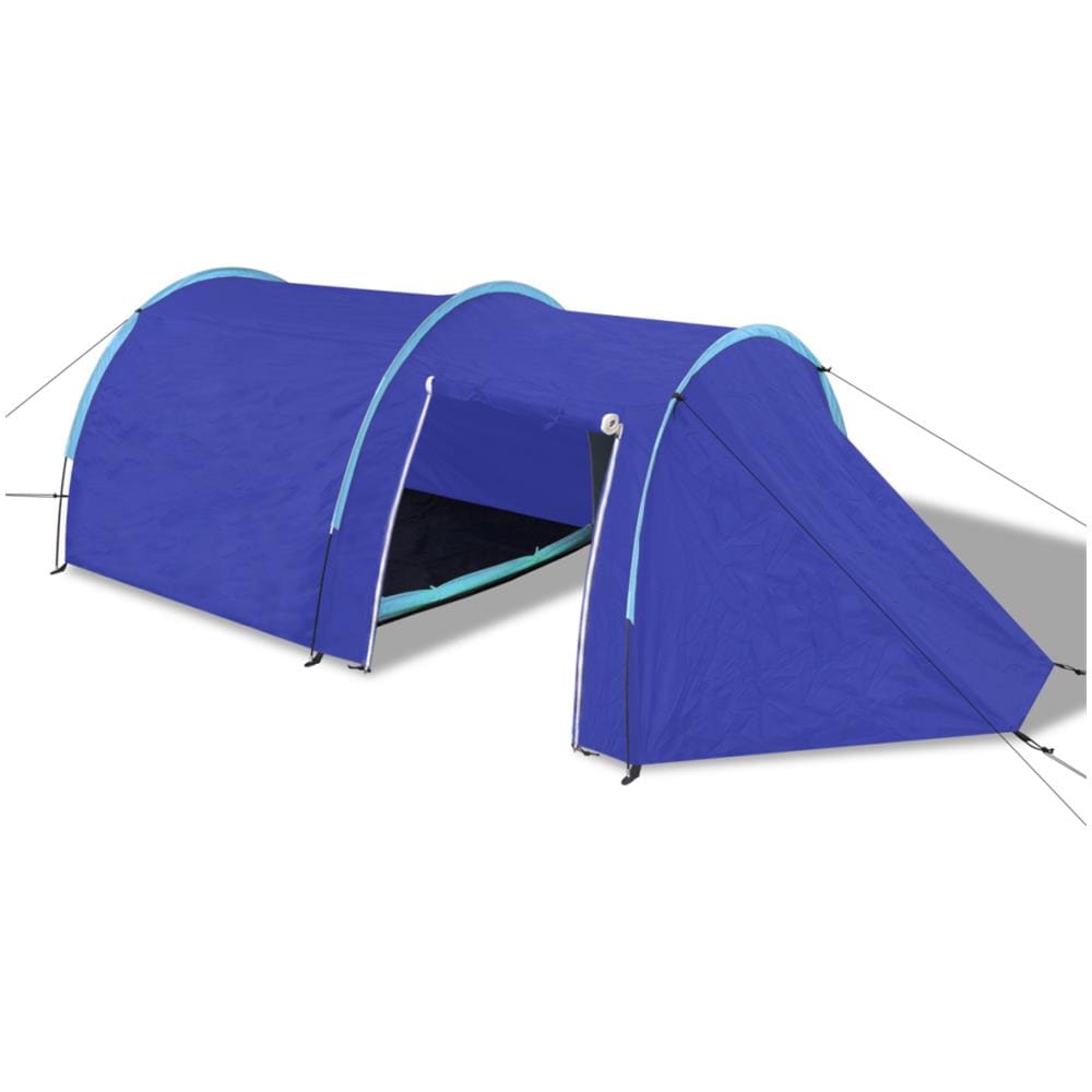 Tenda da Campeggio Impermeabile 4 Persone Blu Navy / Azzurro - Foto 2