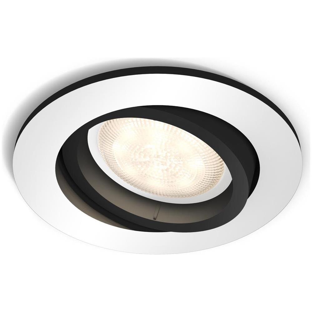 Milliskin Hue Incasso Connesso Rotondo Alluminio E Nero - Foto 1