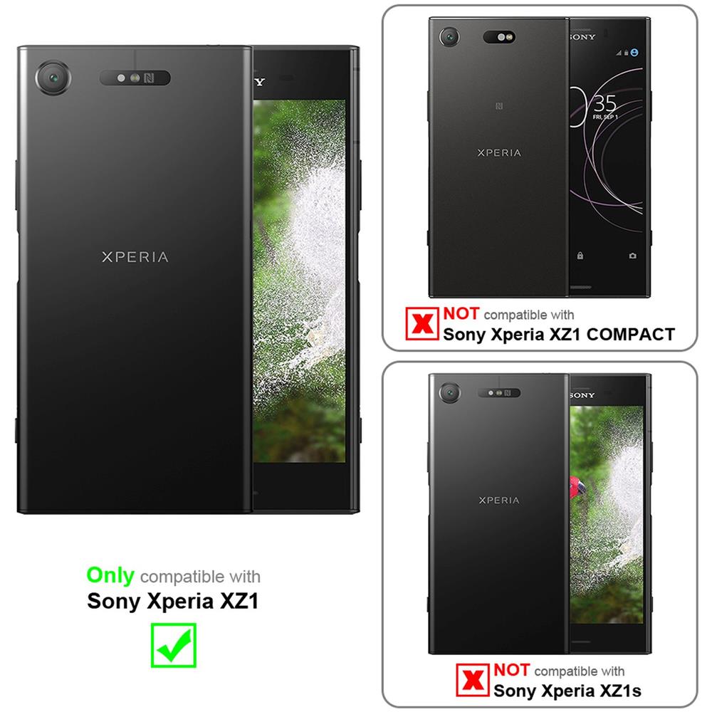 Custodia Compatibile Con Sony Xperia Xz1 In Grigio Metallico - Coperchio Protettivo In Silicone Tpu Flessibile - Foto 2