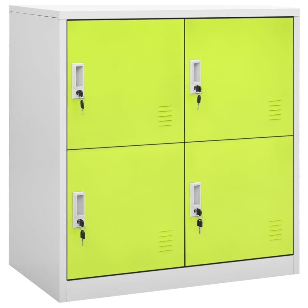 Armadietti Chiavi 5pz Grigio Chiaro Verde 90x45x92,5cm Acciaio - Foto 2