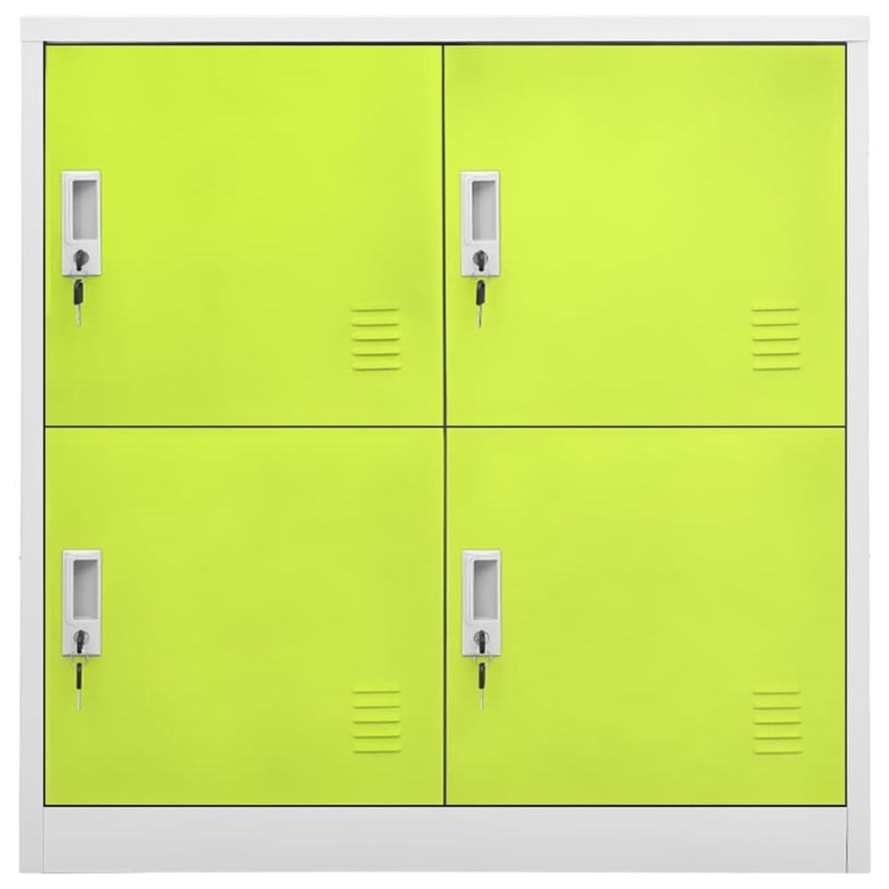 Armadietti Chiavi 5pz Grigio Chiaro Verde 90x45x92,5cm Acciaio - Foto 3