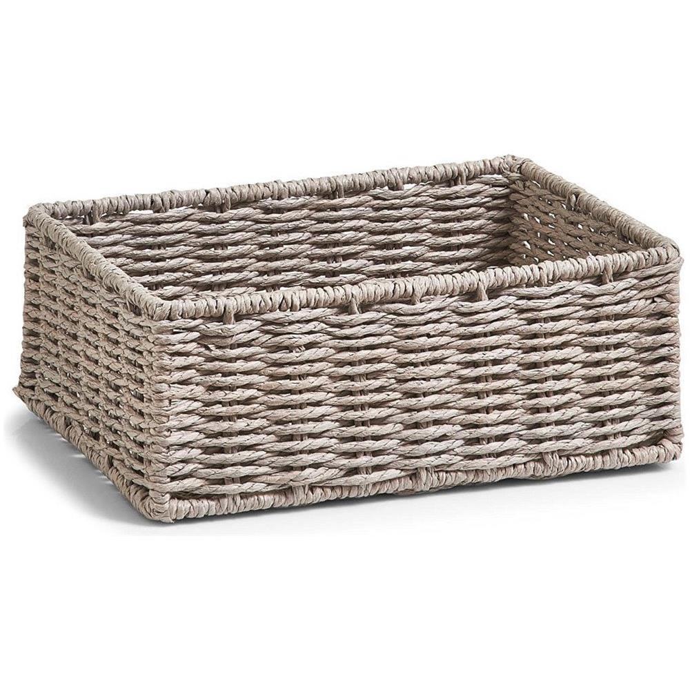 Cestino Portaoggetti, Colore Bianco - 2 Pezzi Inclusi, Zeller - Foto 2