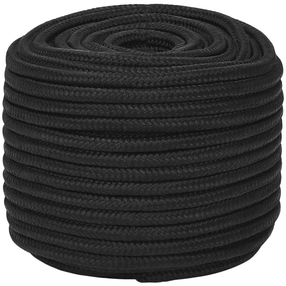 Corda Nautica Completamente Nera 14 Mm 25 M In Polipropilene - Foto 2