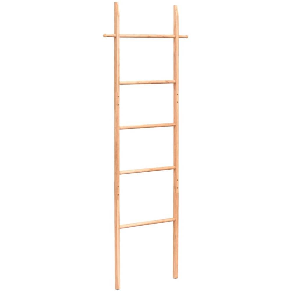 Scala Porta Asciugamani 170 Cm In Legno Massello Di Noce - Foto 2