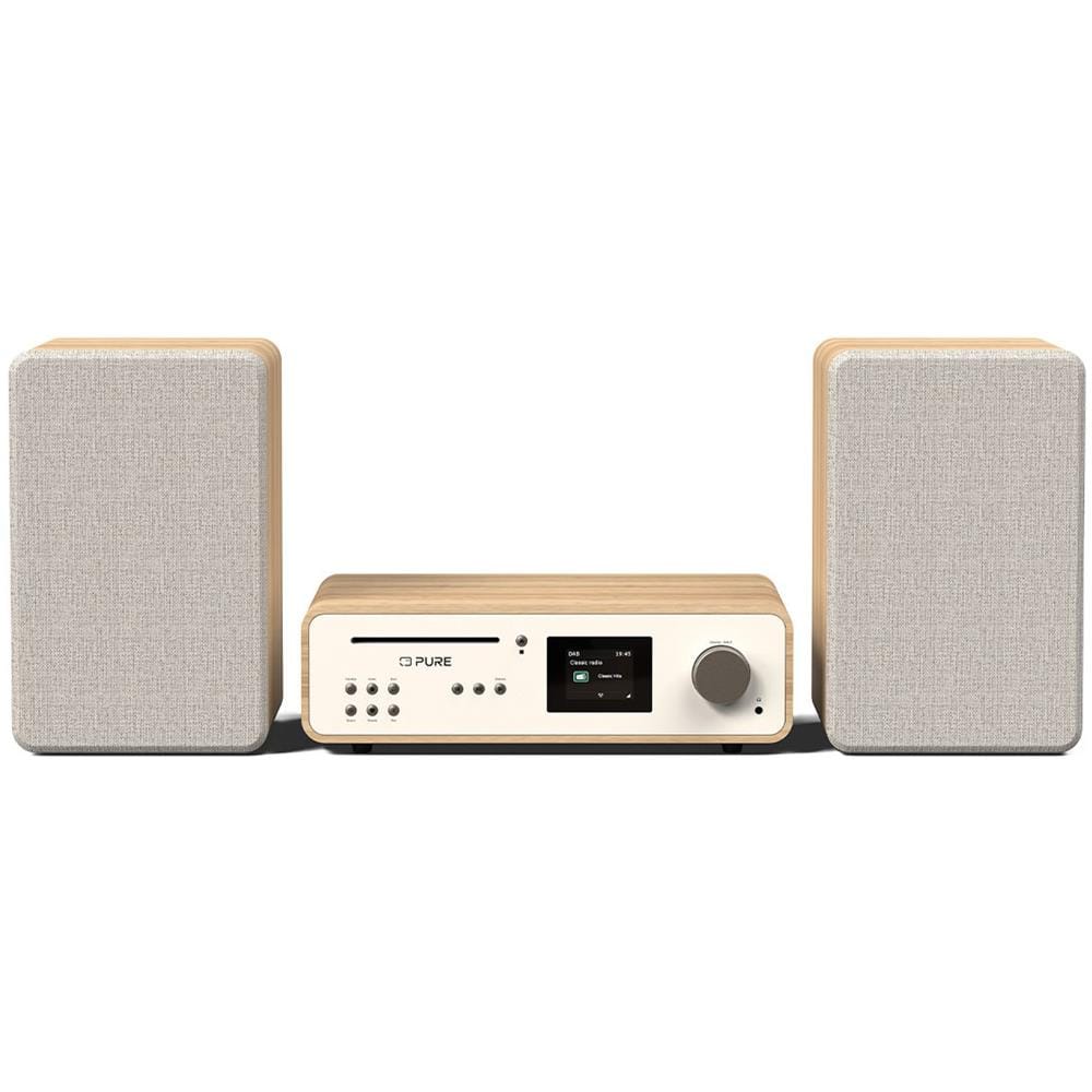 Microsistema Audio per la Casa Micro HiFi Classic Stereo 50 W Quercia Bianco - Foto 1