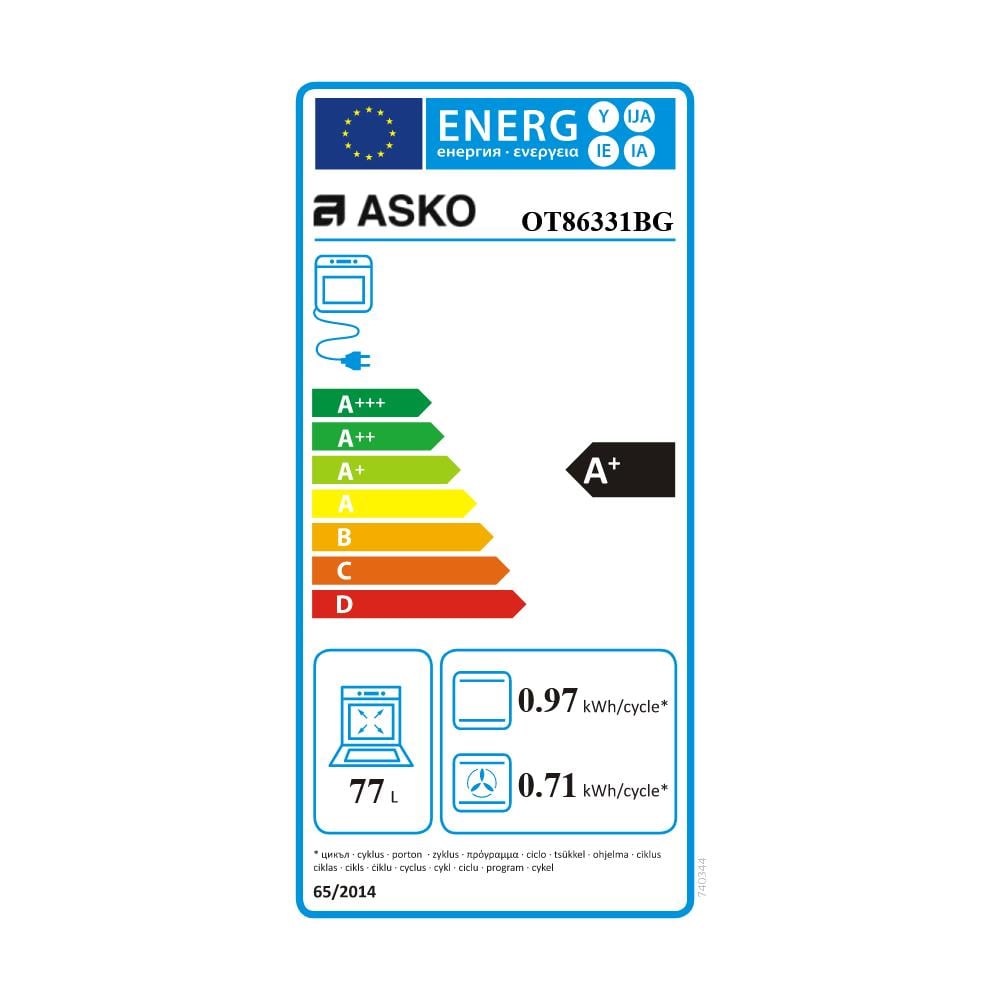 Forno Elettrico da Incasso OT86331BG Capacità 77 L Multifunzione Ventilato Potenza 3500 W Colore Nero - Foto 3