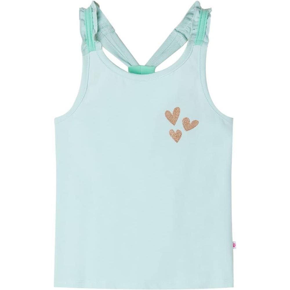 Canotta da Bambina Menta Chiaro 128 - Foto 1
