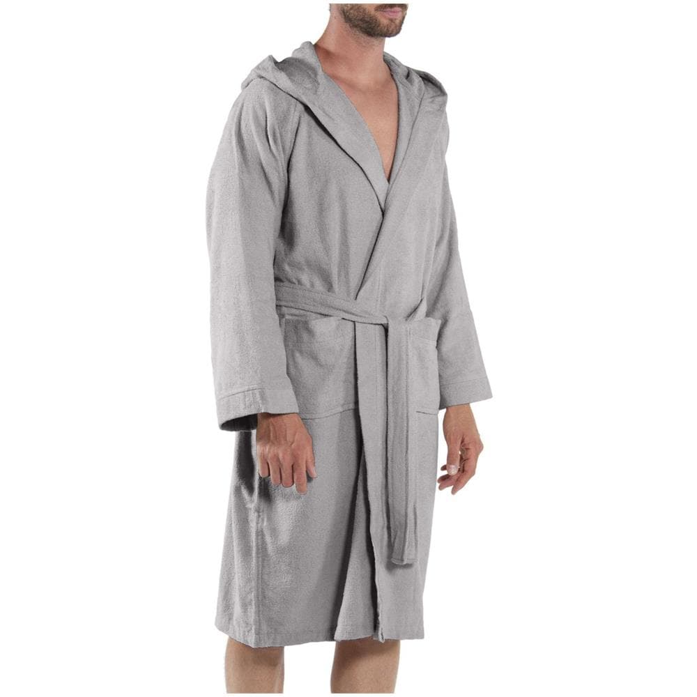 Accappatoio Con Cappuccio Spugnissima Microspugna In Cotone Colore Bianco Misura Lxl - Foto 1