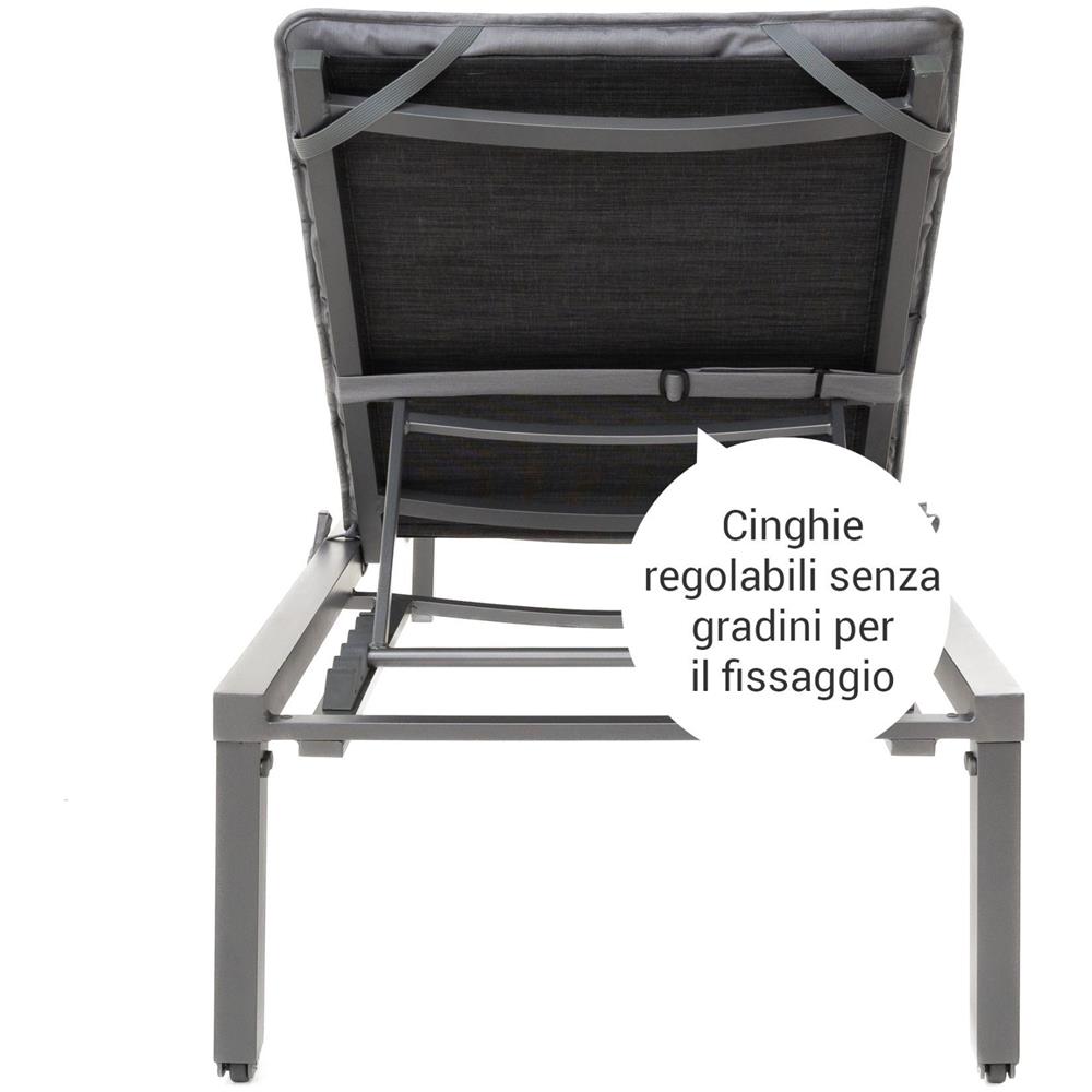 Cuscino per lettino FLAIR - Grigio Chiaro - 200x70cm - Foto 4