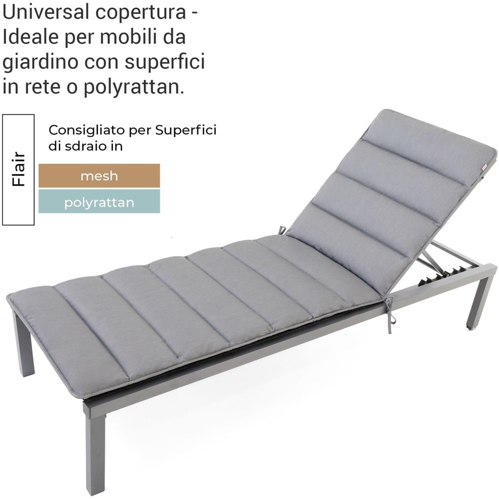 Cuscino per lettino FLAIR - Grigio Chiaro - 200x70cm - Foto 2