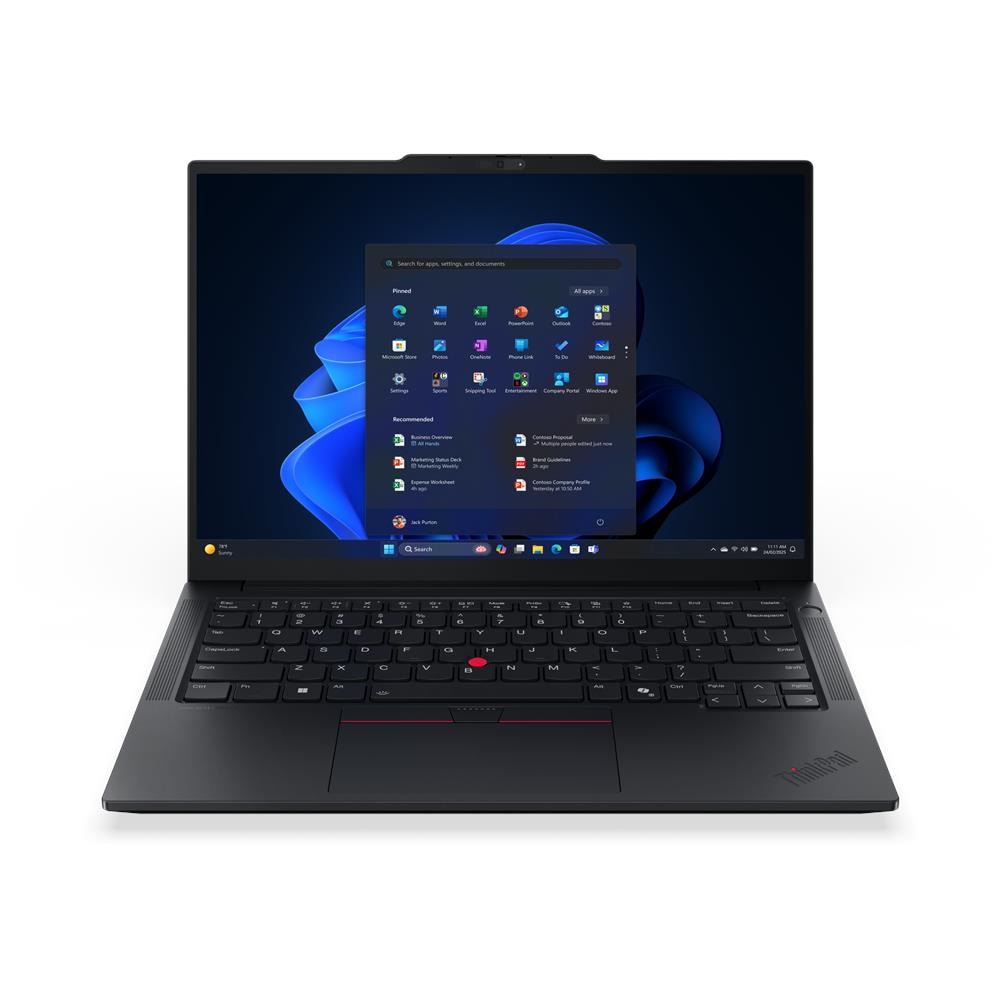 ThinkPad E14 Gen 7 (AMD) AMD Ryzen™ 5 220 Computer portatile 35,6 cm (14") WUXGA 16 GB DDR5-SDRAM 512 GB SSD Wi-Fi 6E (802.11ax) Windows 11 Pro Italiano Nero - Foto 1