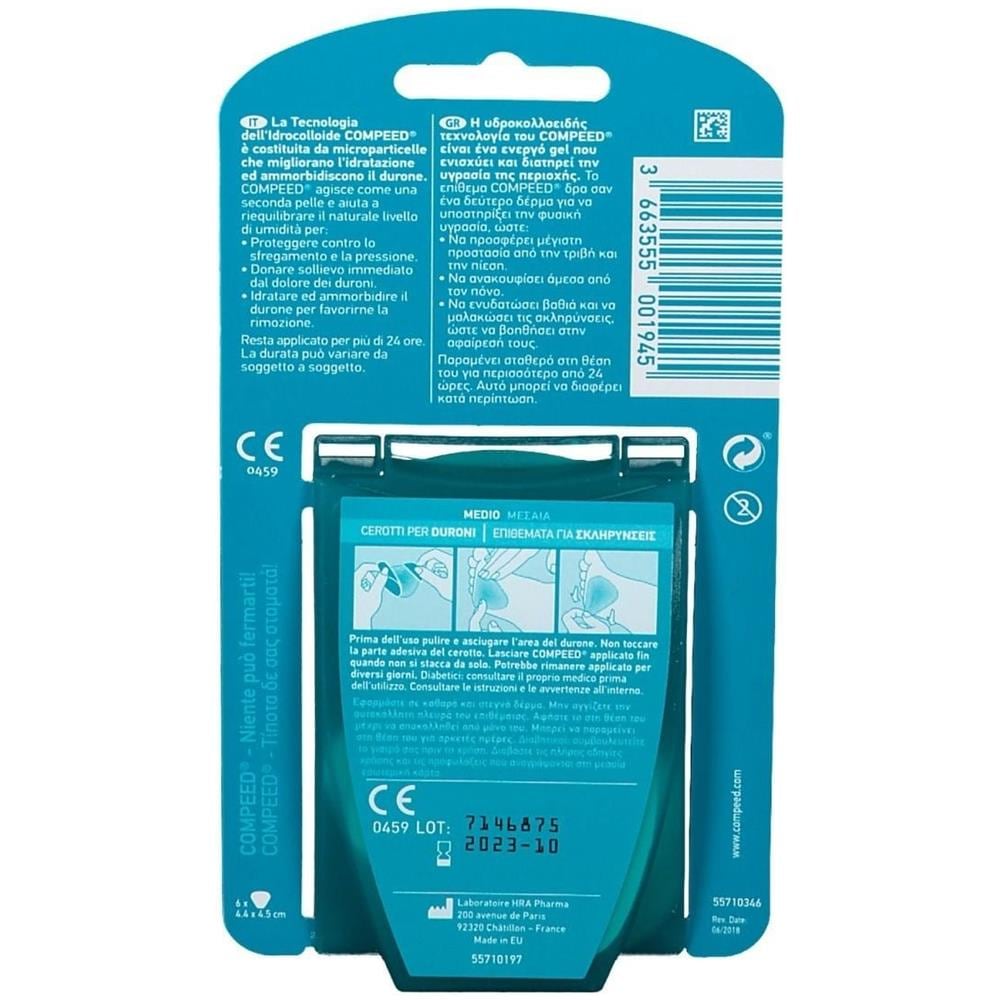 Compeed Cerotti per Duroni Medio 6 Pezzi - Foto 2