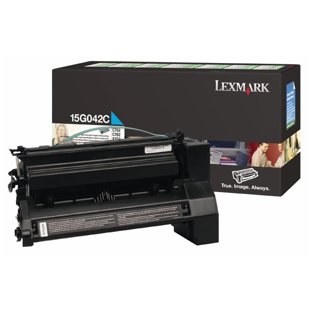 15G042C Toner Originale Ciano per Lexmark C752 Capacità 15000 Pagine - Foto 2