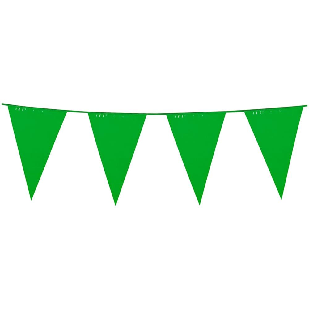 Ghirlanda In Plastica Bandierine Verdi Taglia Unica - Foto 1