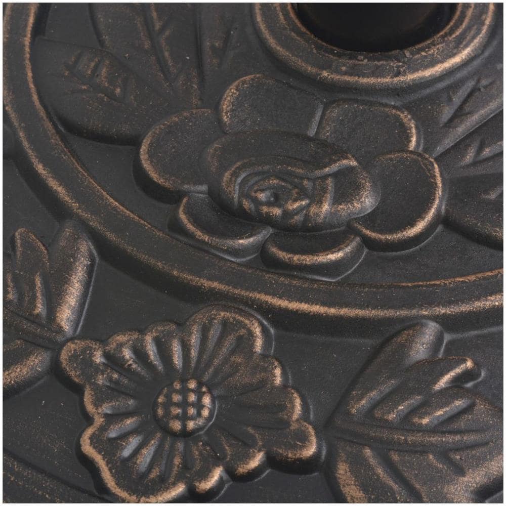 Base Per Parasole A Semicerchio In Resina Bronzo 9 Kg - Foto 2