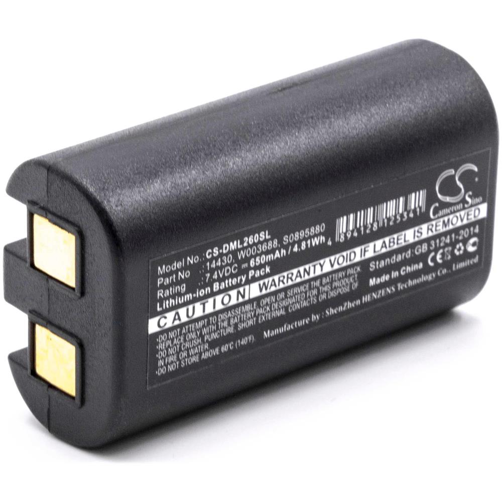 Li-ion Batteria 650mah (7.4v) Per Stampante Fotocopiatrice Scanner Stampante Di Etichette Xomme Dymo 1758458, S0895880, S0915380, W003688 - Foto 1