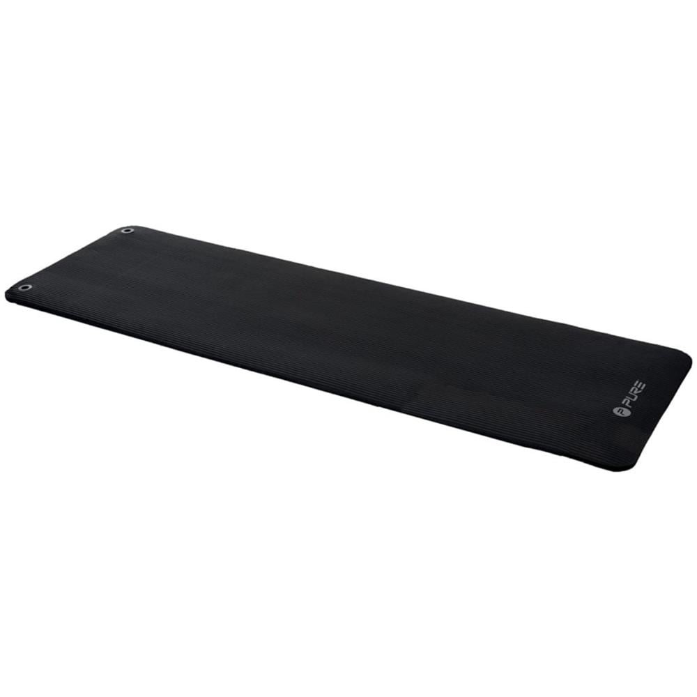 Tappeto Da Allenamento Nbr Nero 180x60x1,5cm Con Fori Pure 2 Improve - Foto 1