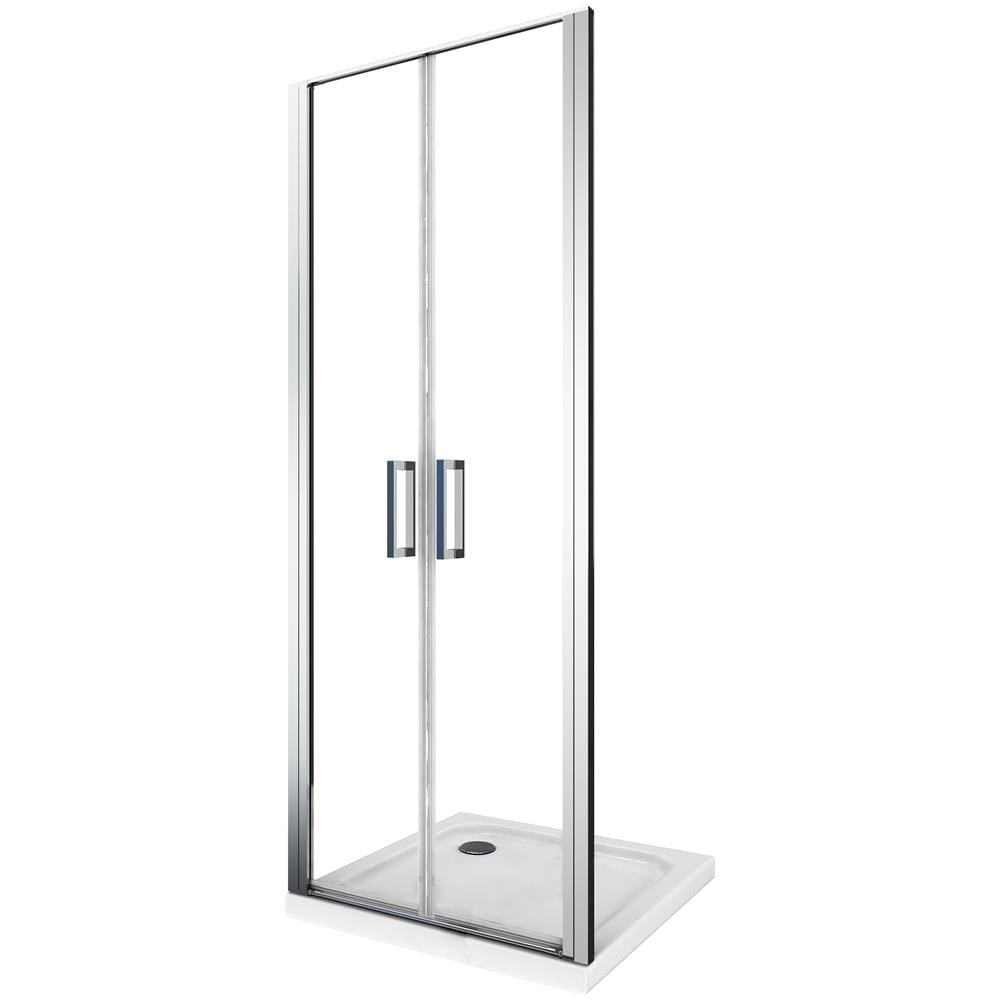 Porta Doccia A Saloon Apertura Battente Vetro 6 Mm Cromo Anti-calcare (72-76 H. 190) - Foto 1