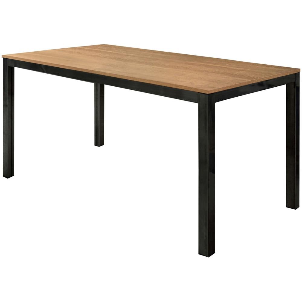 Bernard - Tavolo Da Pranzo Moderno Allungabile In Acciaio E Rovere Da 140 X 80 - Foto 1