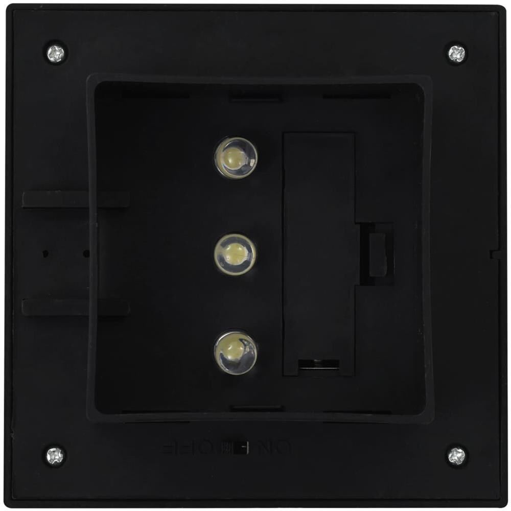 Lampade Solari Da Esterni 6 Pz A Led Quadrate 12 Cm Nero - Foto 8