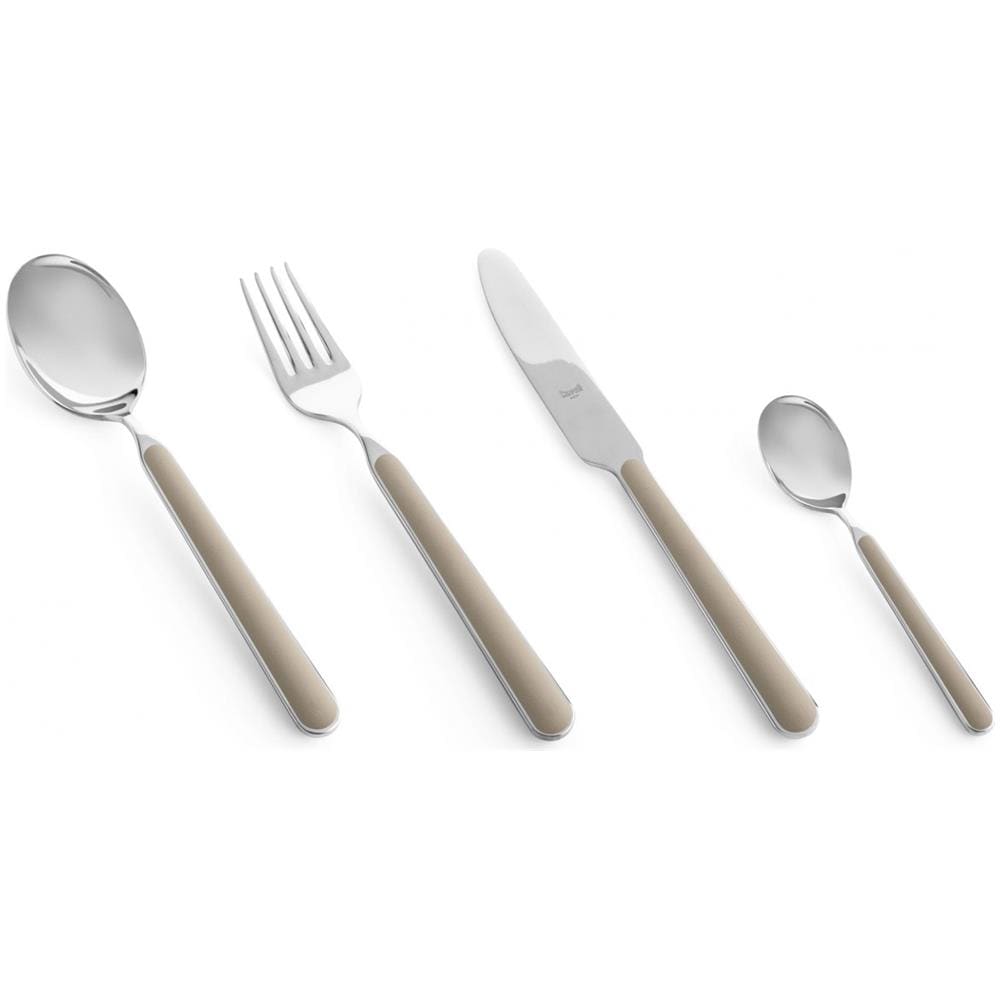 Posate Fantasia Set 24 Pz Colore Tortora - Foto 1