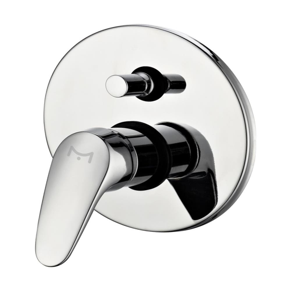 Miscelatore Doccia Parete Linea Delfino Incasso Deviatore Ottone Colore Cromato - Foto 1