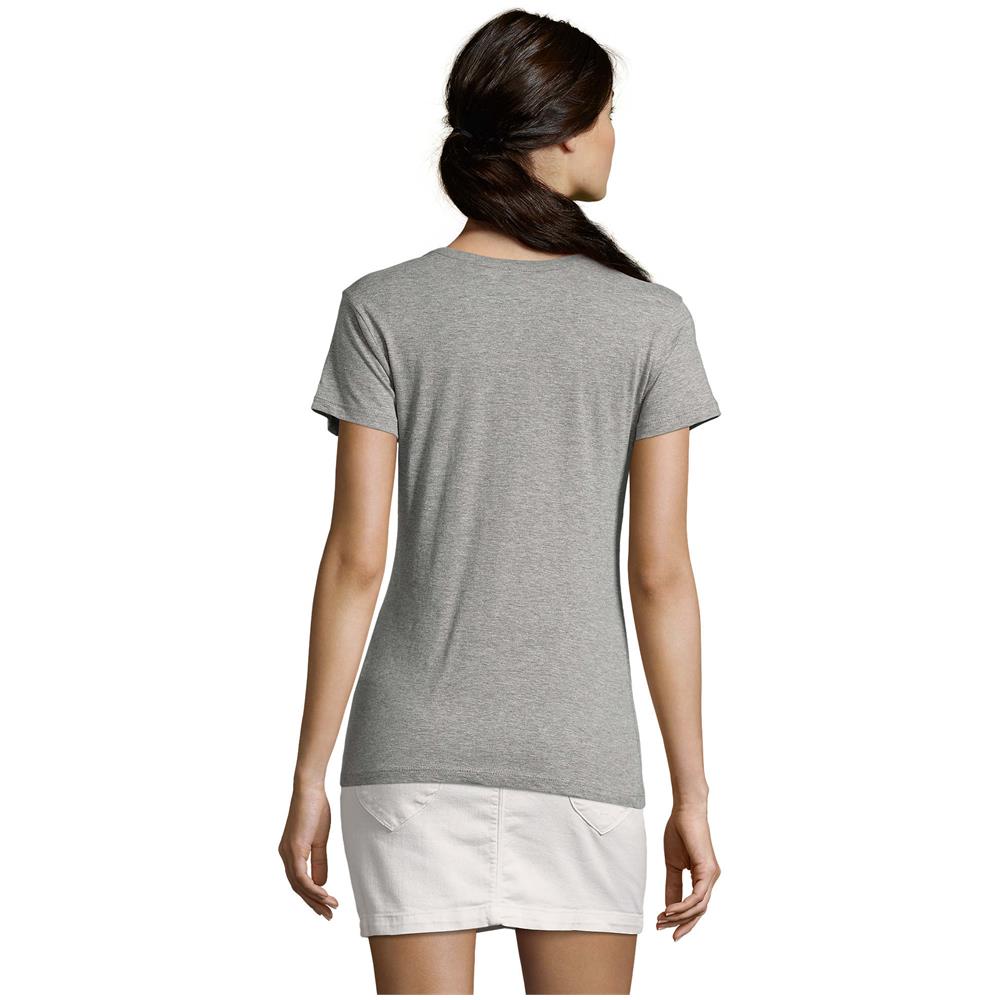 T-shirt Donna Imperiale Con Scollo A V Taglia Xl Mix Grigio - Foto 2