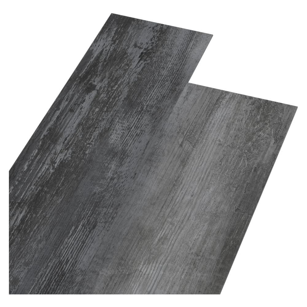 Listoni Pavimento in PVC 4,46 m² 3 mm Autodesivi Grigio Lucido - Foto 2