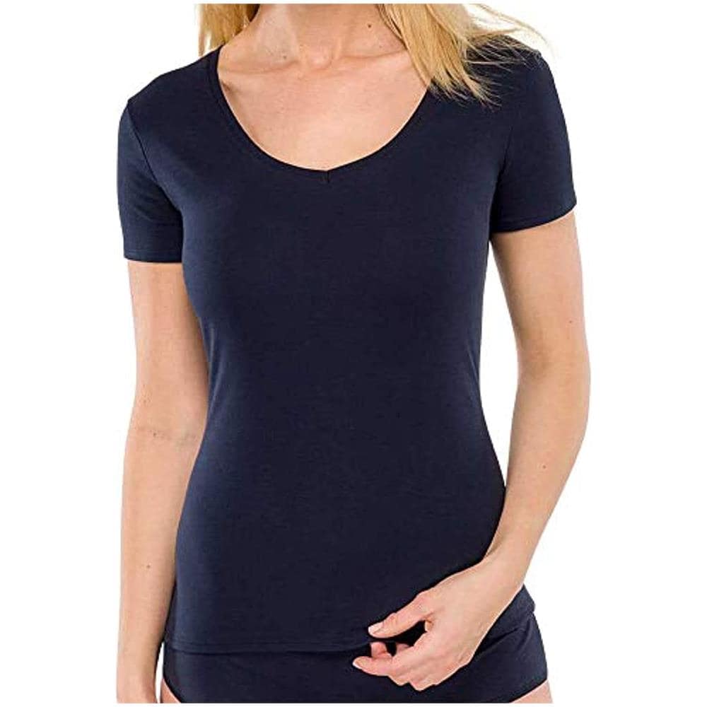 Shirt 1/2 Arm Canotta, Blu (blau (nachtblau 804), Taglia Produttore: 044 Donna - Foto 1