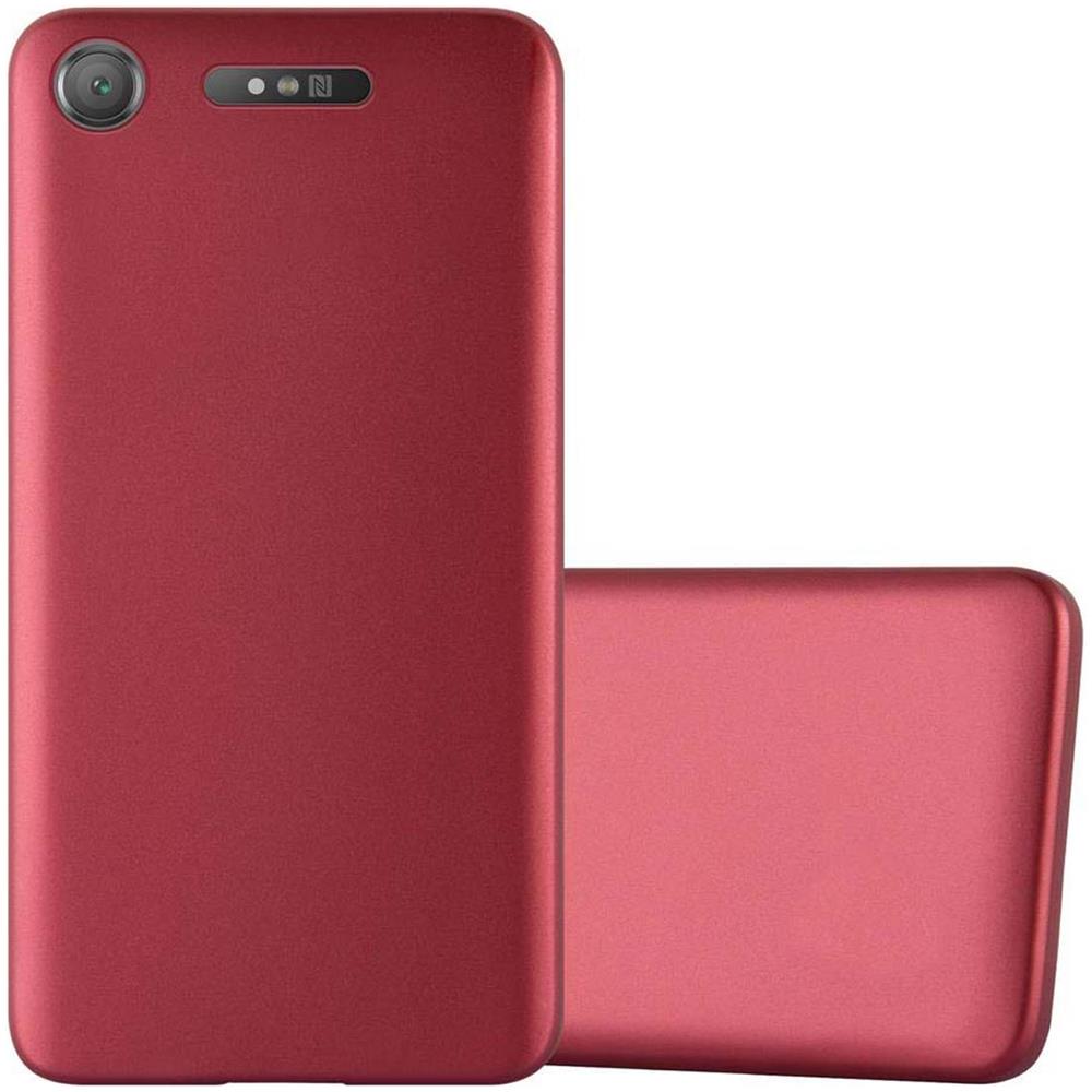 Custodia Compatibile Con Sony Xperia Xz1 In Rosso Metallico - Coperchio Protettivo In Silicone Tpu Flessibile - Foto 1