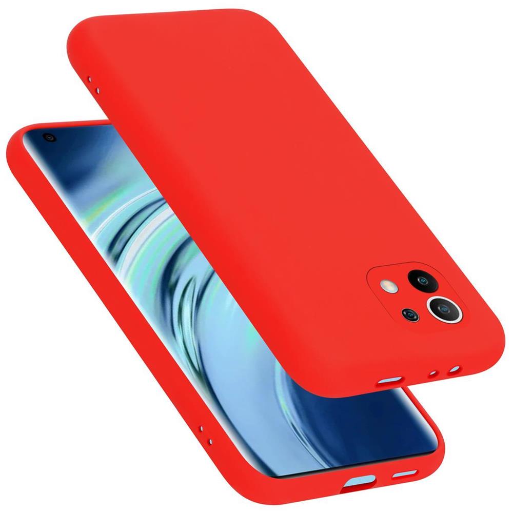 Cadorabo Custodia Compatibile Con Xiaomi Mi 11 5g In Liquid Rosso - Coperchio Protettivo In Silicone Tpu Flessibile - Foto 1