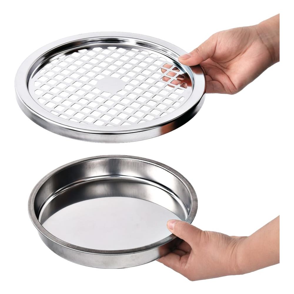 Pattumiera Con Posacenere Da Parete In Acciaio 26 L Nera - Foto 2