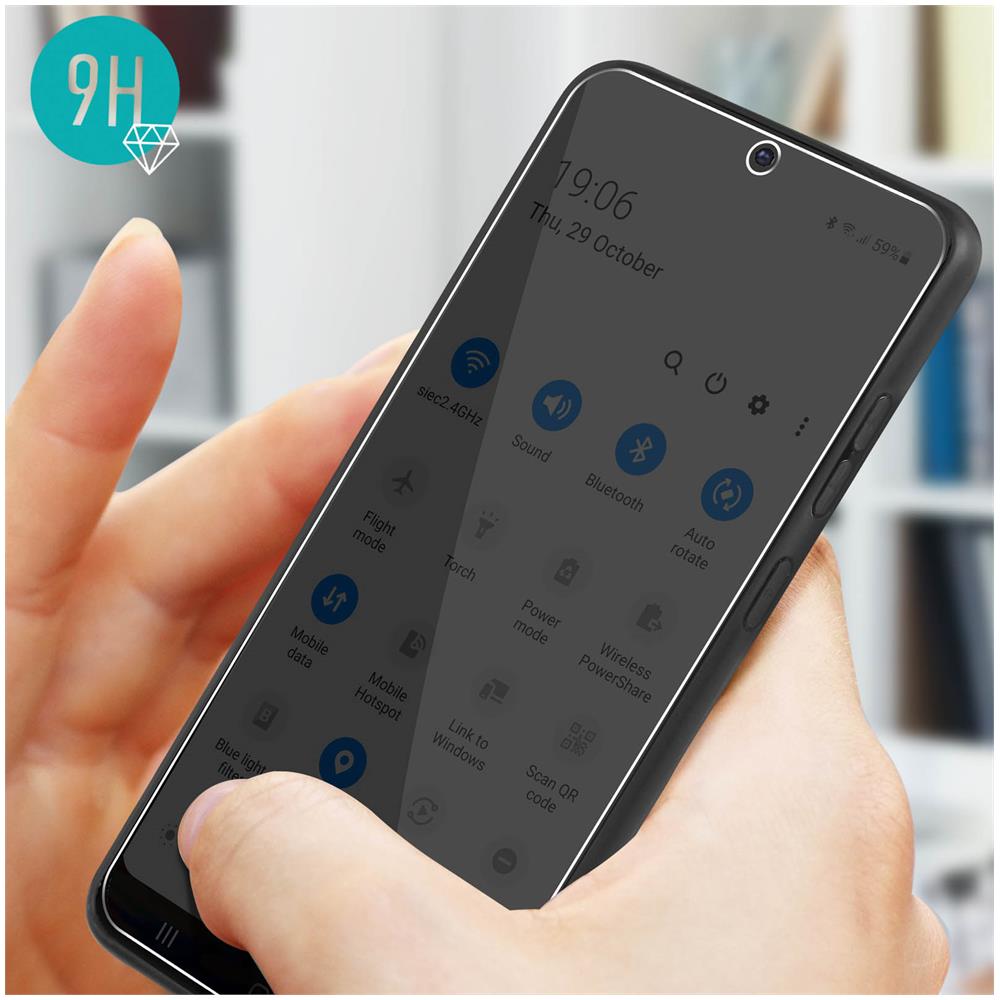 Cover Silicone Samsung Galaxy S20 Fe Nera + Vetro Temperato 9h Trasparente - Foto 2