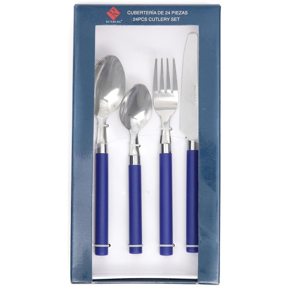 Set Posate Happie, 24 Pezzi Blu - Foto 2