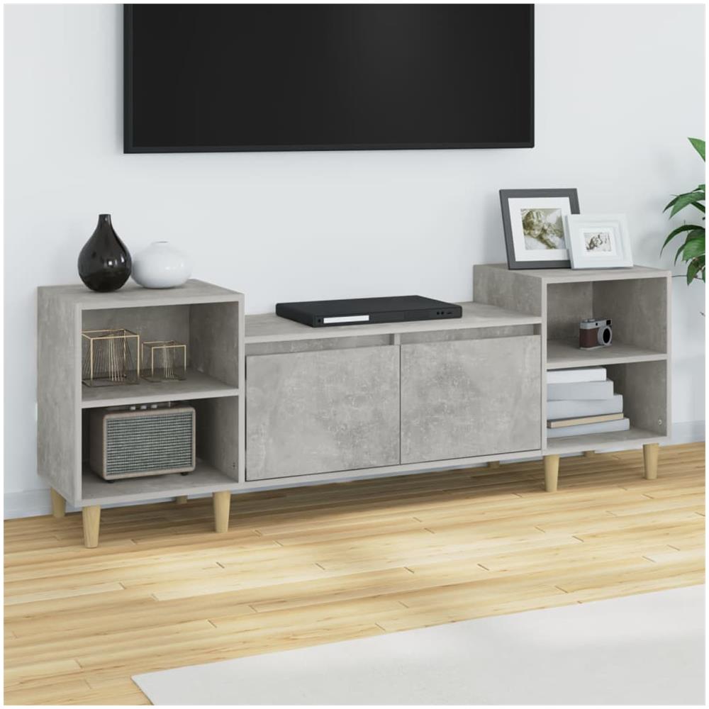Mobile Per Tv Grigio Cemento 160x35x55 Cm Legno Multistrato - Foto 1