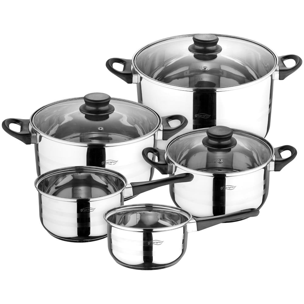Set Di 8 Pentole E Padelle In Acciaio Inox (18, 22 E 26 Cm) In Alluminio Stampato Collezione Jolie - Foto 8
