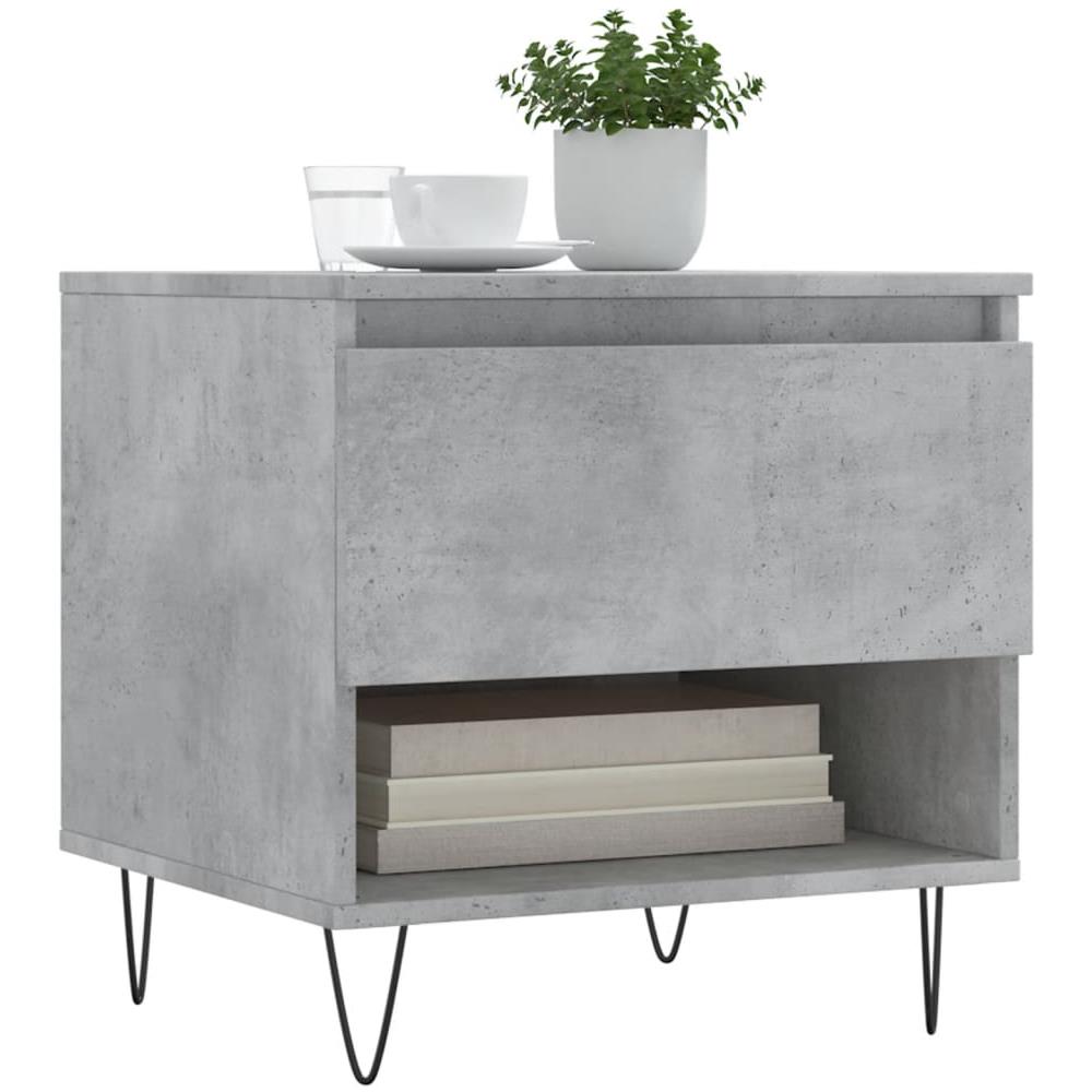 Tavolini Salotto 2pz Grigio Cemento 50x46x50 Legno Multistrato - Foto 3