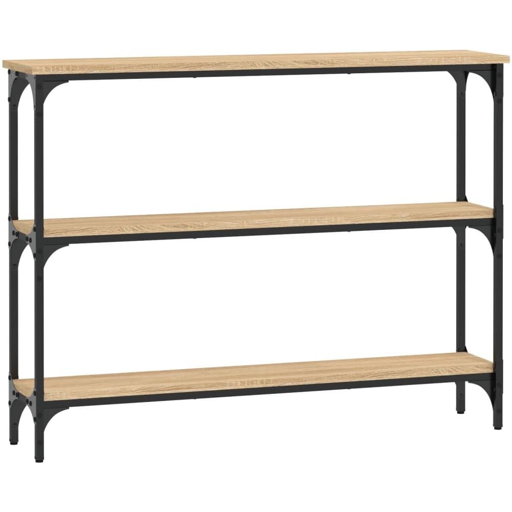 Tavolino Consolle Rovere Sonoma 100x22,5x75cm Legno Multistrato - Foto 2