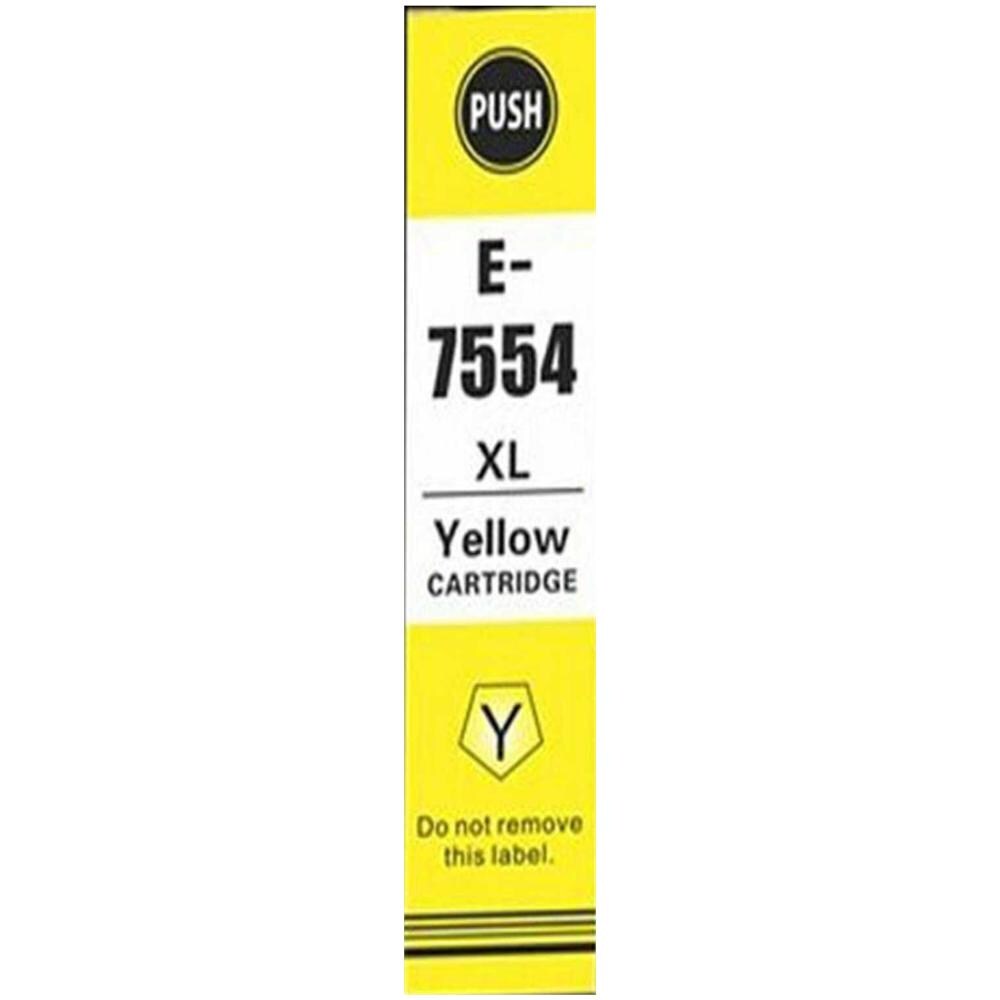 Cartuccia T7554xl Gialla Compatibile Per Epson Wf8510, wf8010, wf8590 C13t755440xl 7554 Capacità 39ml - 4.000 Pagine - Foto 1