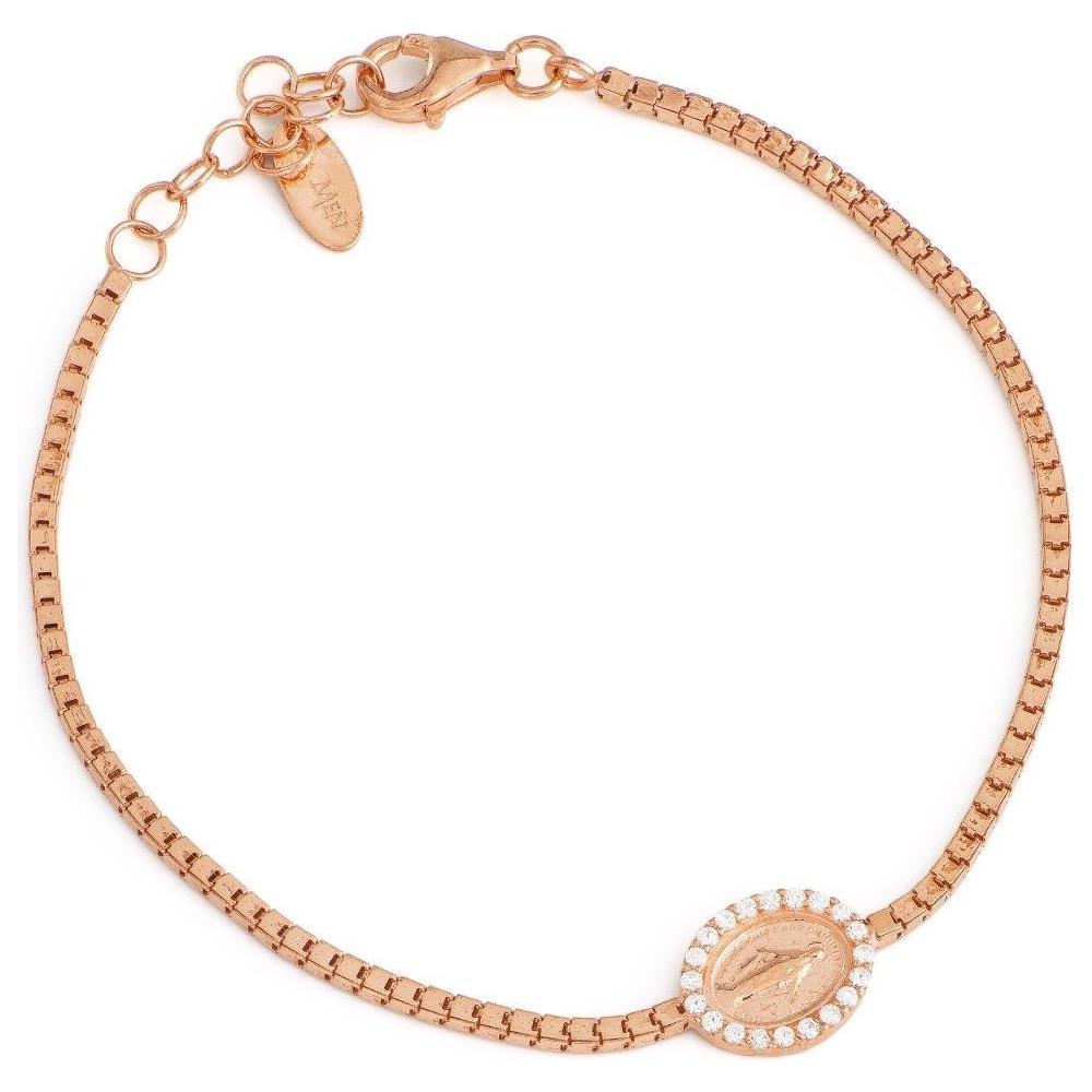 Bracciale In Argento 925 - Collezione Tennis - Colore Rosè - Misura Unica Bracciale Tennis Miracolosa - Foto 2