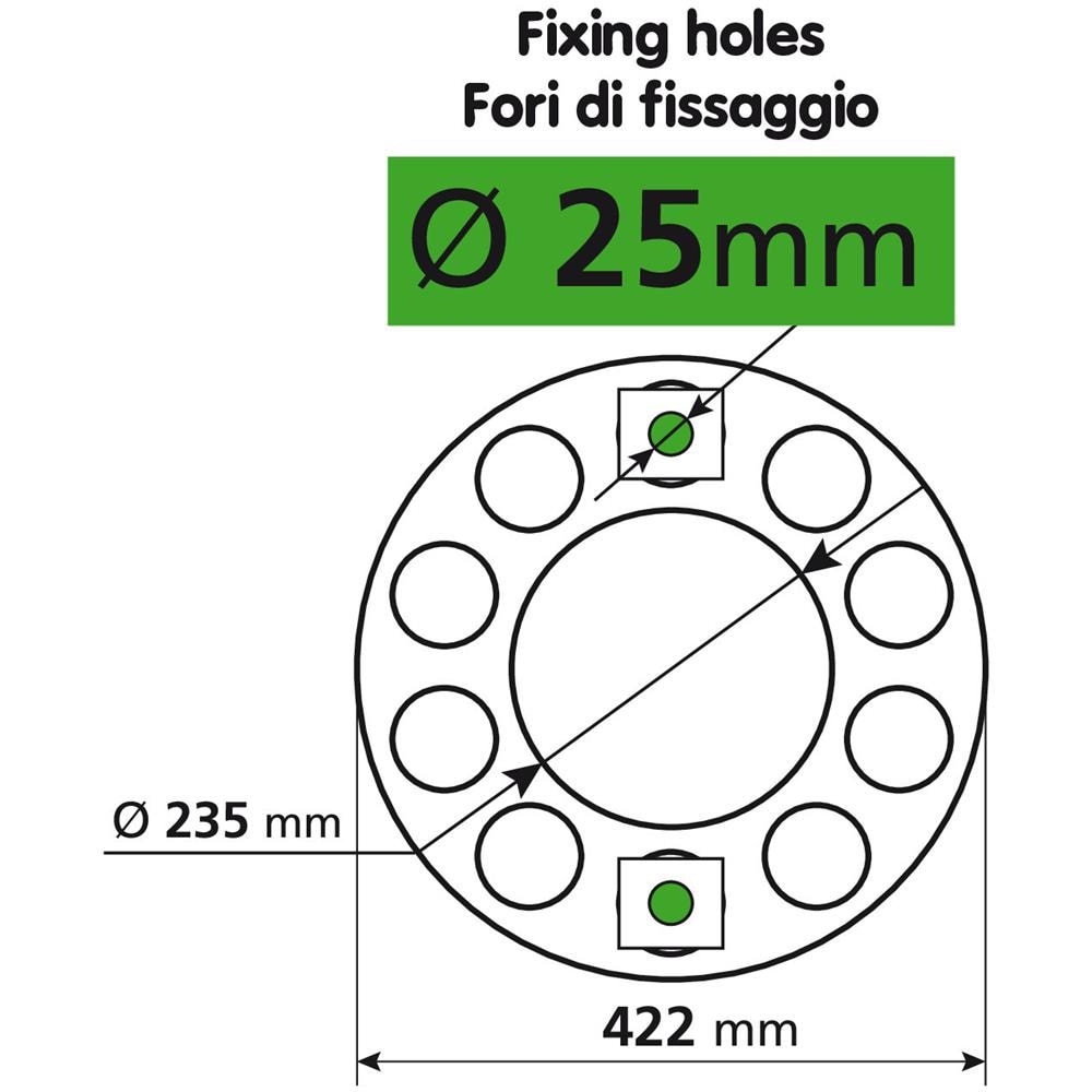 97661 Anello Coprimozzo In Acciaio Inox Per Cerchi In Acciaio - Foto 2