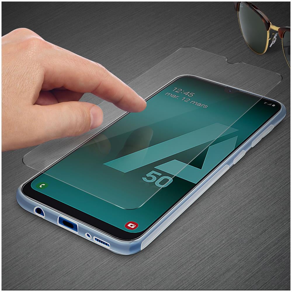 Cover Posteriore + Pellicola Vetro Temperato Trasparente Samsung Galaxy A50 - Foto 2