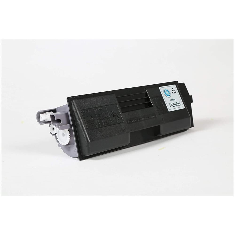 TONER COMPATIBILE - Kyocera Tk-590k Nero 1t02kv0nl0 Per Fs-c2026mfp, C2126mfp, C2526mfp, C2626mfp, C5250dn, Ecosys M6026cdn, M6526cdn, P6026cdn Fornito Di Intelligent Chip Capacità 7000 Copie Made In Italy - Foto 2