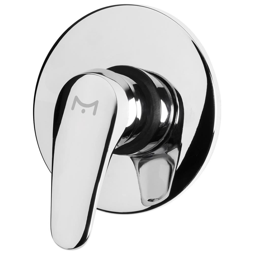 Miscelatore Doccia Da Parete Serie Delfino Incasso Ottone Colore Cromato Bagno - Foto 1
