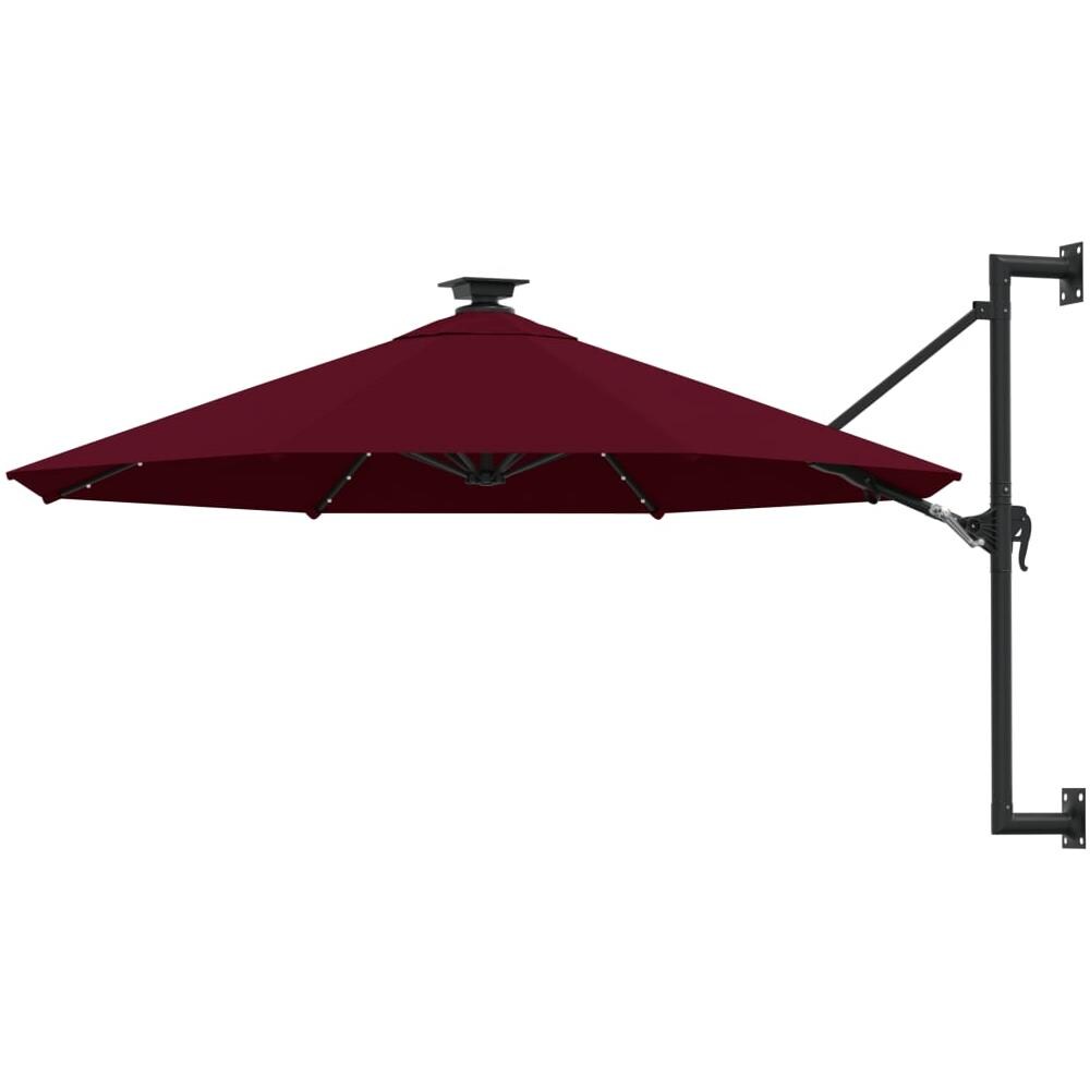 Ombrellone da Esterni con Palo in Legno 200x300 cm Antracite 44513